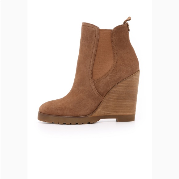 Michael Kors ‘Thea’ suede wedge bootie - Picture 3 of 8